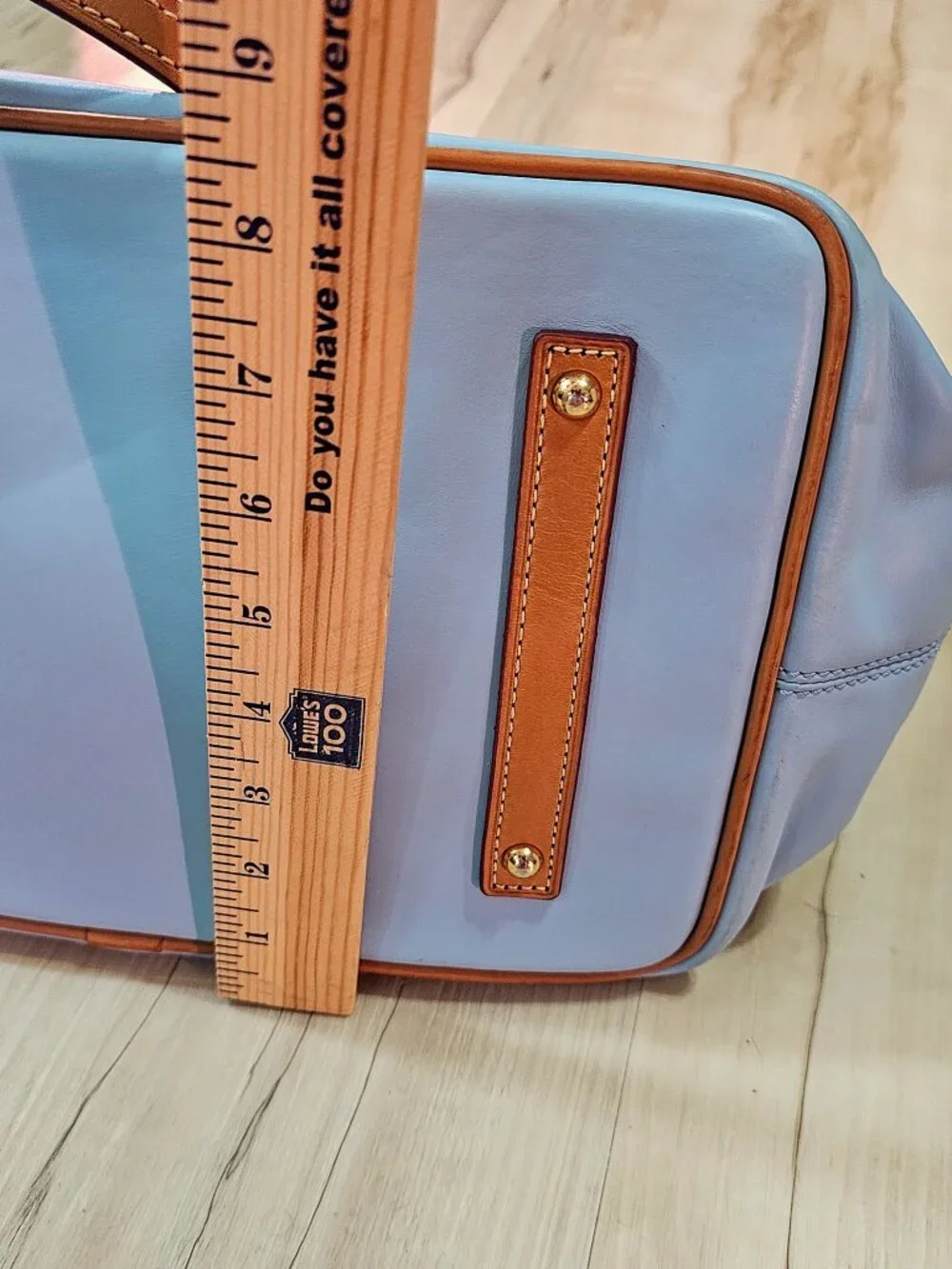 Dooney and Bourke Large Tobi Tote White Blue Color Block
